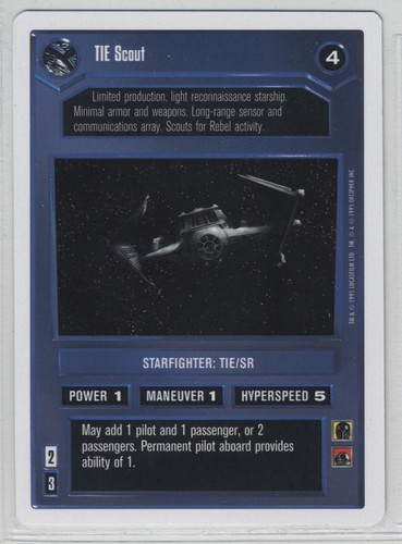 Star wars ccg tie scout - ccg,