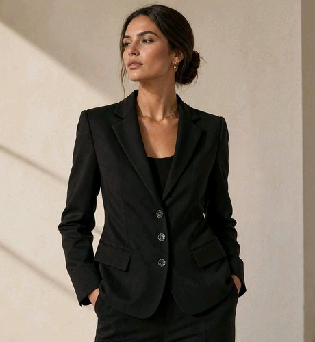 Joseph blazer lana nero donna