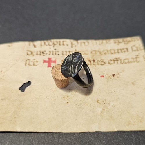Antico anello medievale - anello, bronzo