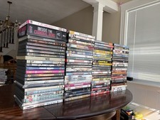 100+ DVDs Used Bulk Lot Box of