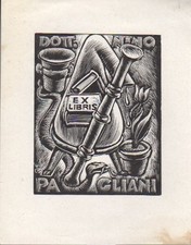 Ex libris Dott. Nino Pagliani.