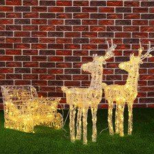 Slitta E Renne Natalizie 3D