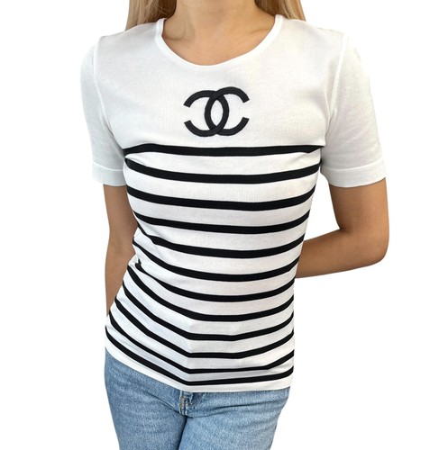 Shirt chanel vintage logo - vintage, cc