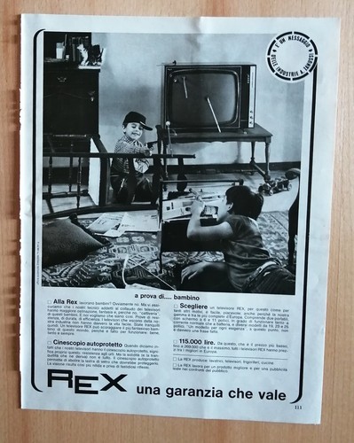 Rex televisore pubblicità - rex,