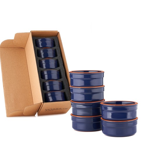 Set ramekins ceramica blu - 6,