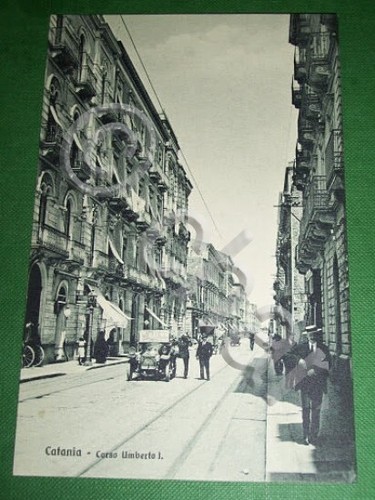 Cartolina catania corso - catania,