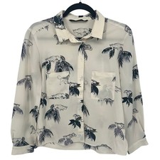 Camicia Zara blu e panna