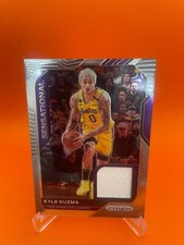 KYLE KUZMA 2020-21 PANINI PRIZM "SENSATIONAL SWATCHES" LAKERS JERSEY PATCH RELIC