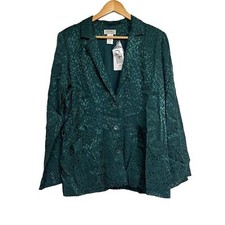 New L*space Bennytt Blazer Leopard Animal Print Green