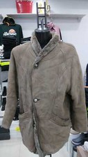 MONTONE SHEARLING DIBI Uomo Man Marrone in vera pelle VINTAGE tg 50 MON 602 LZ