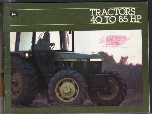 Foglietto brochure trattore