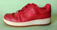 Tennis NIKE Air Force 1 Rosse Pelle Originali Uomo Donna  Numero 42,5