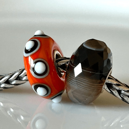Trollbeads set rosso arancio - trollbeads, rosso-arancio