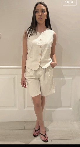 Set donna gilet con bermuda - donna,