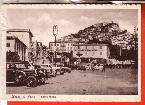Cartolina rocca papa fg - papa,