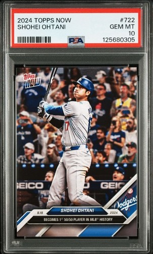 Topps now shohei ohtani - now, 50/50