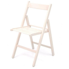 4 sedie pieghevoli in legno