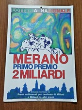 locandina LOTTERIA NAZIONALE MERANO 1992