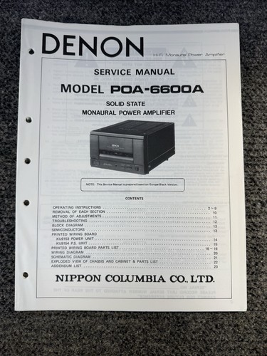 Denon poa 6600a amplificatore - poa-6600a,