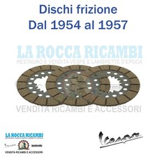 Kit 3 Dischi Frizione Vespa VM2 / VN / VL Dal 1954 al 1957