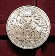 1000 Lire 1998 Gian Lorenzo Bernini Argento Non Comune- Repubblica Italiana