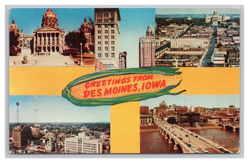Cartolina saluti des moines - des,