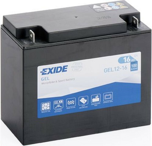 Batteria moto exide gel 16 - batteria,