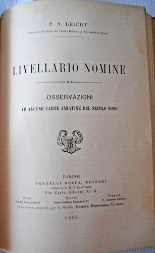 Leicht livellario nomine - ,livellario,