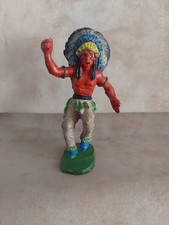 INDIANO IN CORSA  - SOLDATINO -  ELASTOLIN ??  MADE IN ITALY   (5055)