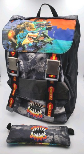 Zaino astuccio street sharks - e,
