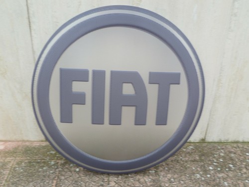 Grande insegna fiat - insegna, in