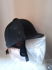 Cap Casco Cappello da equitazione in velluto nero - Taglia  56