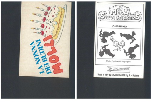 Mega salvi stickers panini - mega,