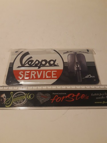 Insegna vespa service 20x10 - insegna,