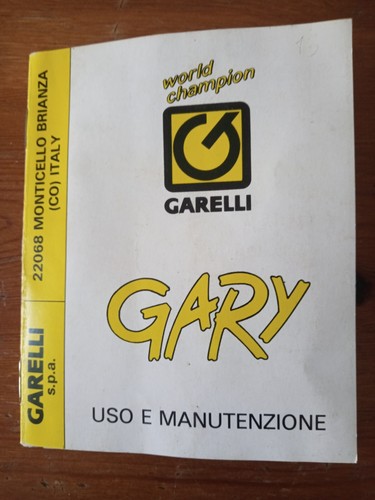 Garelli libretto uso - uso, e