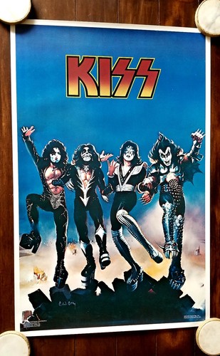Poster vintage kiss destroyer - poster,