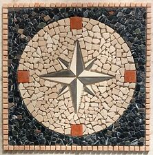 ROSONE MOSAICO ANTICA ROMA su rete per interni ed esterni 90x90x1 cm COD. RUDLXX