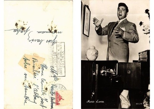 Cpa mario lanza film star - cpa,