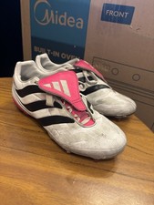 Stivali Adidas Predator Precision + UK 7.0 Beckham rosa bianco rari