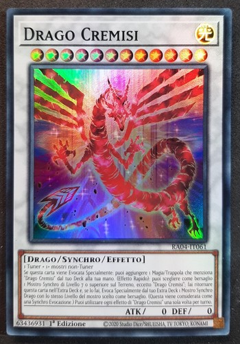Drago cremisi super rara - drago, in