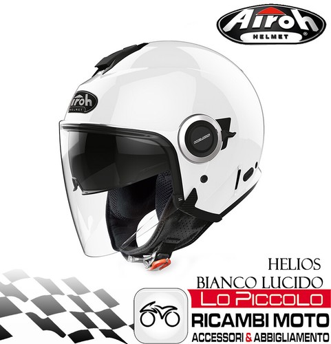 Casco jet helios airoh - jet, bianco