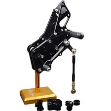 Black CNC Rearset Foot pegs