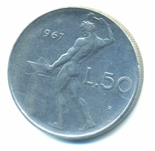 Italy lire 1967 combined - 50,