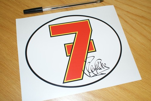 Adesivo barry sheene - numero, 7