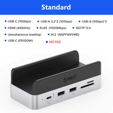 ORICO Mini Dock Station Hub Multiporta USB C Splitter Espansione Custodia SSD M2
