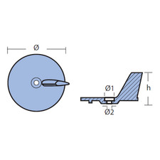Anodo Pinna per Fuoribordo