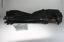 Treppiede Manfrotto 755B come nuovo con testina video 128RC compreso di faretra e istruzioni