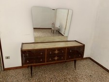 CASSETTIERA O COMO' CON SPECCHIERA ANNI 50