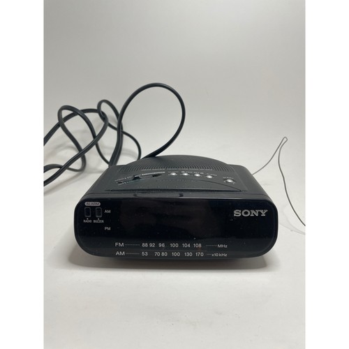 Sony clock radio - black, dream