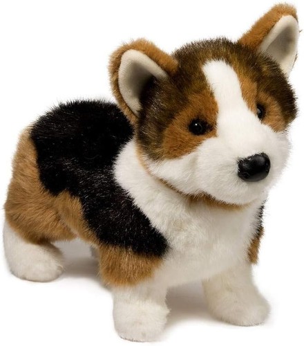 Peluche cane corgi tricolore - cane,